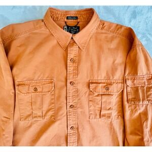 vintage Eddie Bauer Legend Elkhorn Shirt Menswear Utility Safari Patch Pockets